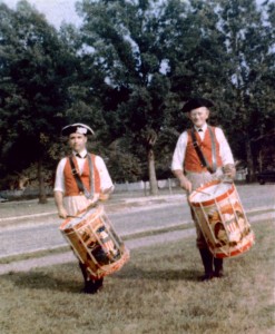 Battista with Charles "Buck" Soistman, Williamsburg, VA., 1962