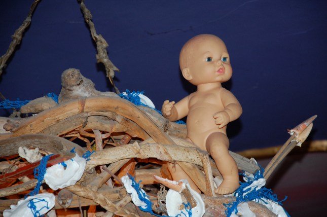 The dining room chandelier with Captain Organic