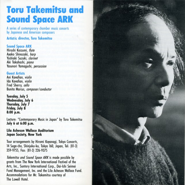 Japan Society program schedule