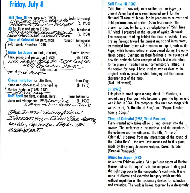 Program page w/ Time in Celestial