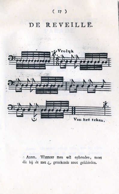 De Reveille-Dutch, 1809.