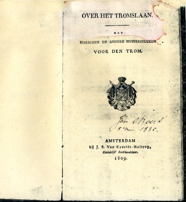 Over Het Tromslaan, Dutch, Amsterdam-1809. collection, R.E.