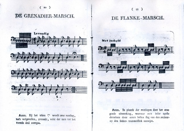 De Grenadier-Marsch & De Flanke-Marsch, 1809