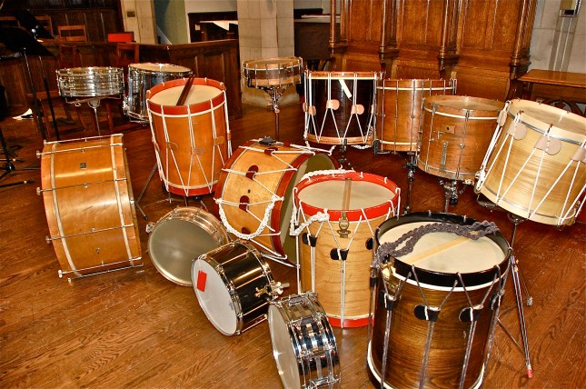 Drums used on the recording sessions.