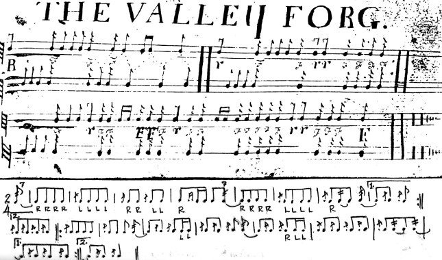 1778(ca.) A Revolutionary War Drummer's Book.