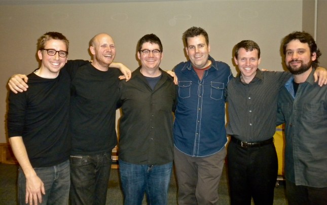 from L. to R. Eric Beach, Jason Treuting, Josh Quillen, Doug Perkins, Todd Meehan, Adam Sliwinski