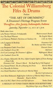 Colonial Williamsburg Programme. Colonial Williamsburg Programme.