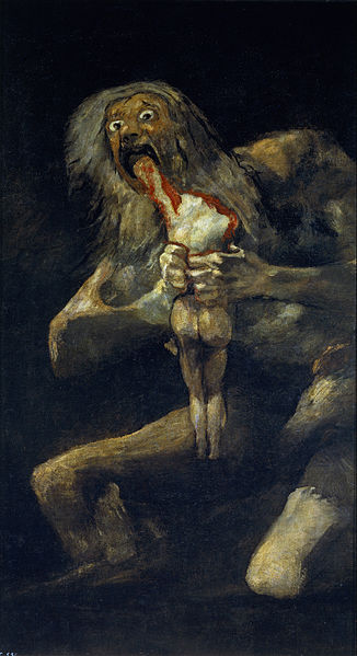 Saturn Devouring His Son; Francisco Goya, 1819-23.