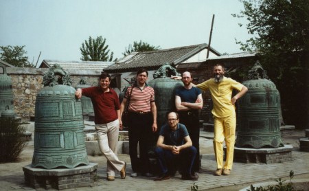 Garden of Bells, Beijing. l to r: Robin, Bill, Russell, Bob and John.