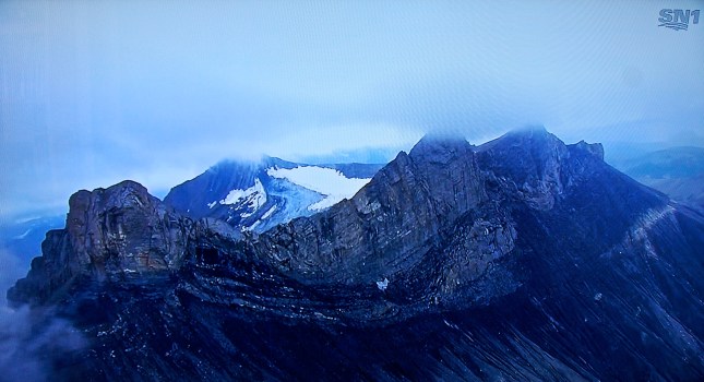 An Alpine scene near Saint-Jean-de-Maurienne, France.